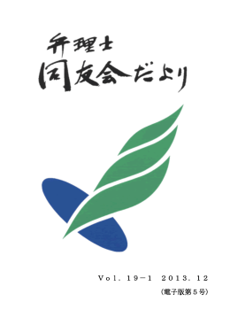 2013年度版 - 弁理士同友会