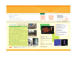 第28号（2008年2月） - Institute for Chemical Research, Kyoto University