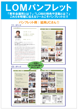 LOMパンフレット参考事例①