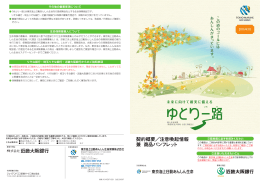 契約概要／注意喚起情報 兼 商品パンフレット