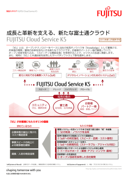 FUJITSU Cloud Service K5 一枚パンフレット