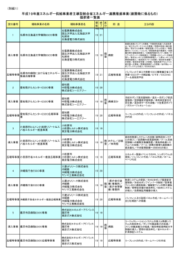 平成19年度エネルギー供給事業者主導型総合