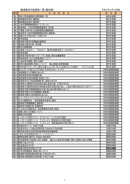 横須賀市行政資料一覧（都市部） 1
