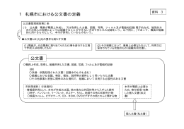 1札幌市における公文書の定義 公文書