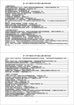 第一部「宇都宮大学の歴史」展示資料目録 第一部「宇都宮大学の歴史