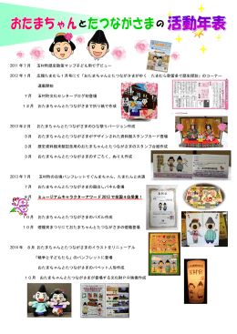 た 2011 年7月 玉村町歴史散策マップ子ども用でデビュー 2012 年1月