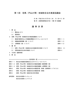議事次第・委員名簿・配席表（PDF：290KB）