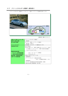 3(1) クリーンエネルギー自動車（個別導入）
