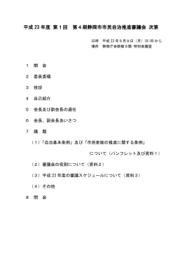 次第・資料・議事録