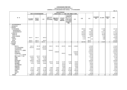 正味財産増減計算書内訳表