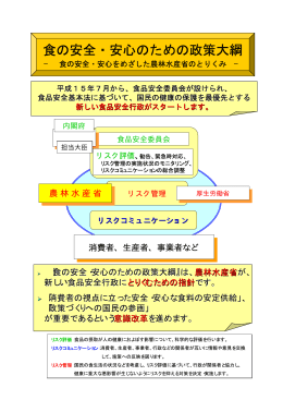 食の安全・安心のための政策大綱