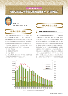 英独の建設工事安全の施策と仕組み（中間報告）