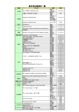 配布用広報資材一覧（PDF：24KB）