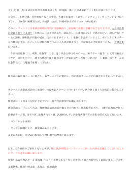 3月 20 日、2013 神奈川県空手道選手権大会 団体戦 第10回武魂杯