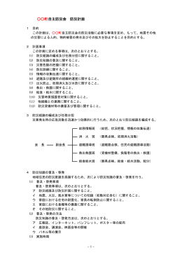 標準型 自主防災会防災計画 [156KB pdfファイル]