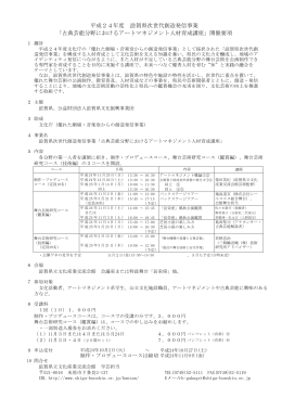 平成24年度 滋賀県次世代創造発信事業 「古典芸能分野におけるアート