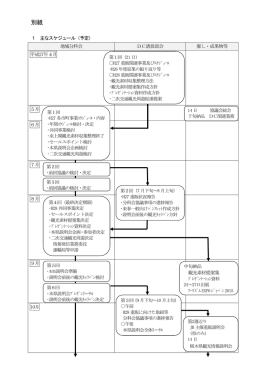 別紙 スケジュール（PDF：202KB）