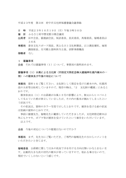 第3回文化財保護審議会議事録（PDF：247KB）