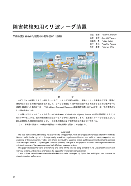 障害物検知用ミリ波レーダ装置