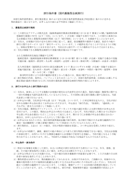 旅行条件書（募集型企画旅行）（PDF）
