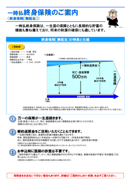 ②一時払終身のご案内