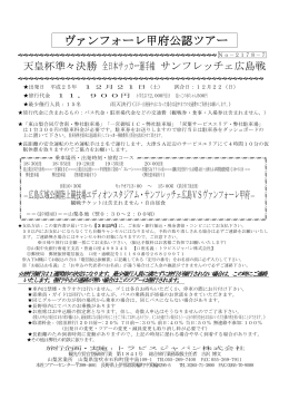 天皇杯準々決勝 サンフレッチェ広島戦