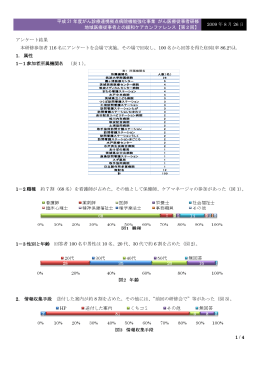 アンケート結果 2009/08/26 - 筑波大学附属病院 総合がん診療センター