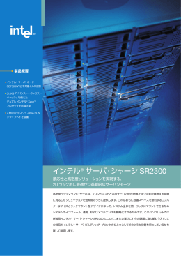インテル&reg; サーバーシャーシ SR2300 製品概要
