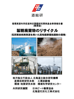 石灰質未利用資源を用いた高性能排煙処理剤の開発