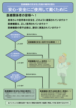 安心・安全にご使用して戴くために