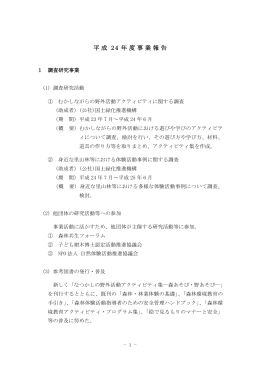 平成24年度事業報告書（pdfﾌｧｲﾙ）
