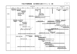 地方事務の主要スケジュール（案） （PDF：22KB）