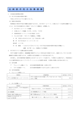 企 画 部 市 民 自 治 推 進 課