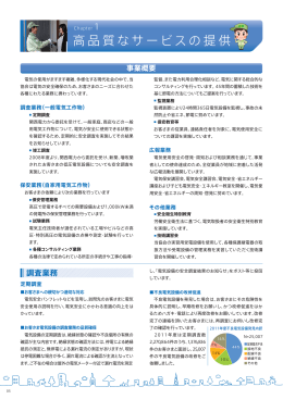 CSR活動レポート2012 高品質なサービスの提供