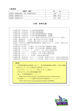 引用・参考文献 (PDFファイル)