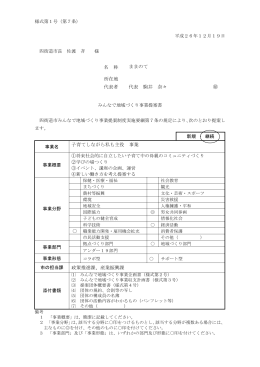 名 称 ままのて 所在地 代表者 代表 駒井 奈々 子育てし