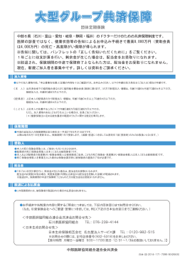 大型グループ共済保障