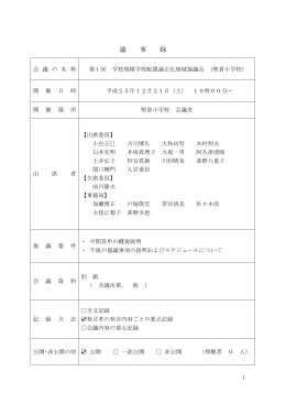 議 事 録 - 小美玉市