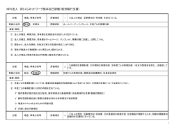 NPO法人 まちくらネットワーク熊本自己評価（就労移行支援）