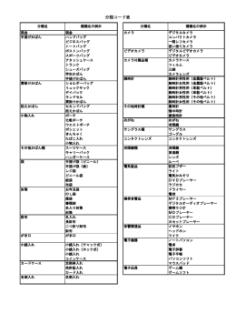 分類コード表