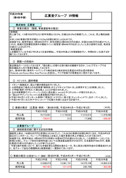 広貫堂グループ IR情報