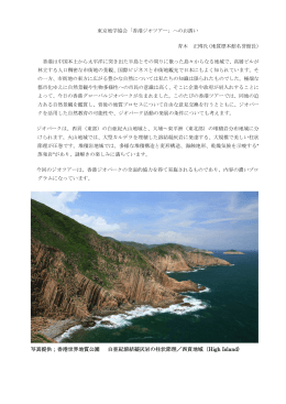 写真提供；香港世界地質公園 白亜紀溶結凝灰岩の柱状