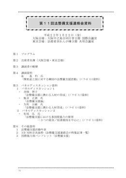 第11回法整備支援連絡会資料