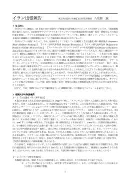 調査報告書 - 東京外国語大学