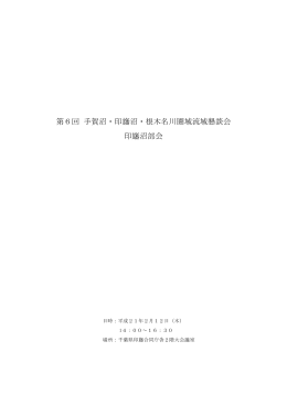 第6回印旛沼部会議事録（全文）（PDF：332KB）