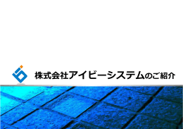 会社案内 - 株式会社アイビーシステム