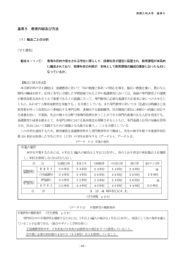 教育内容及び方法