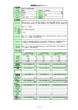 事業評価（仕分け）シート