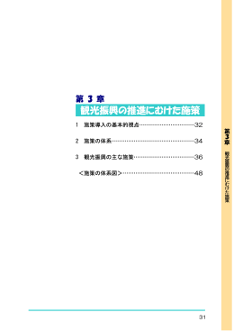 第3章 観光振興の推進にむけた施策