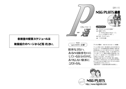 P通11月号 - NSG PLATS(プラッツ)